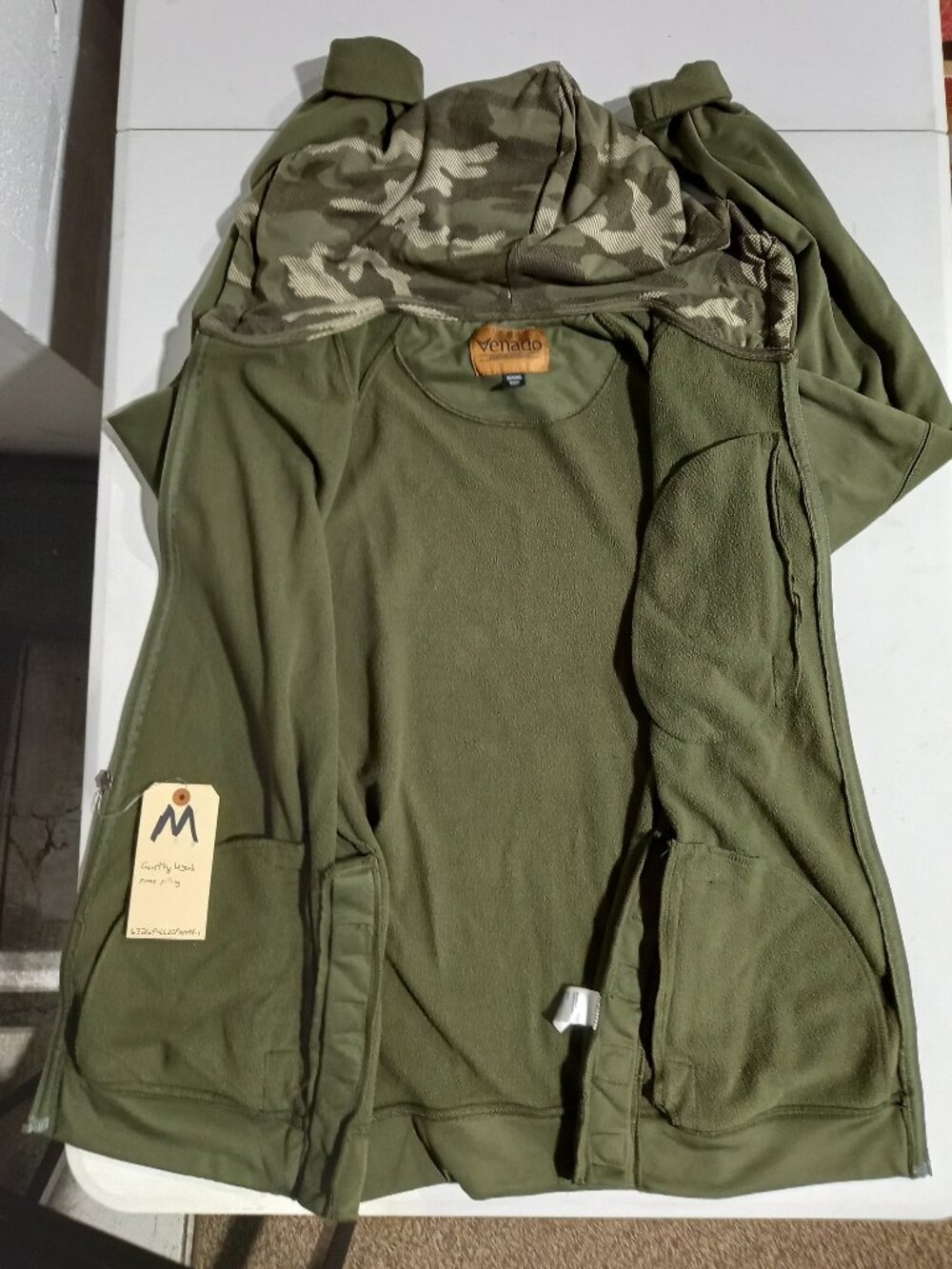 Premium Performance Full Zip Hoodie w/magnetic sides - Olive Green | Medium - Picture 4 of 9